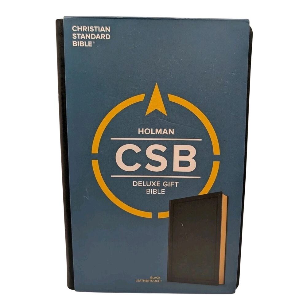 Holman CSB Deluxe Gift Bible Christian Standard Black LeatherTouch *BRAND NEW*